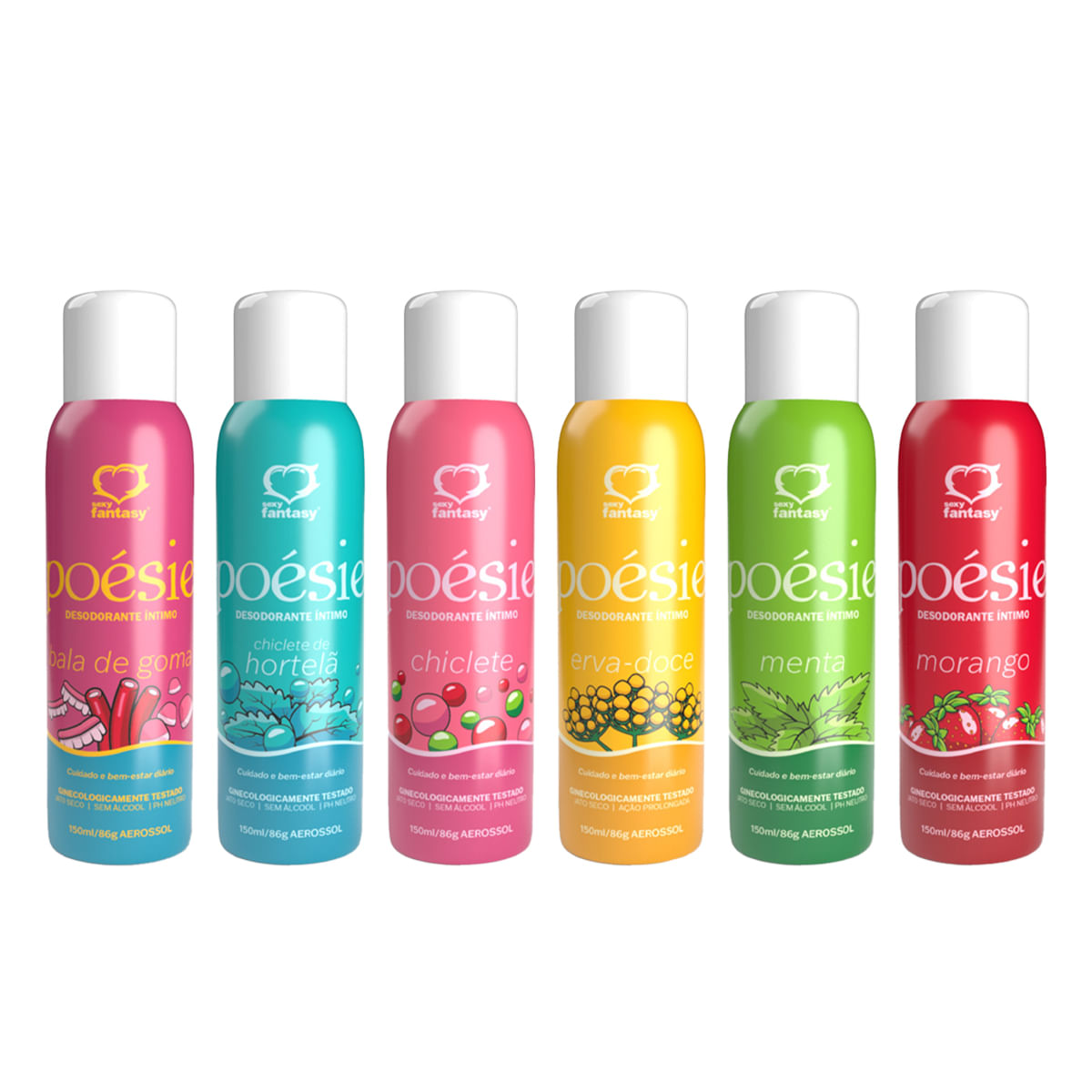 Poésie Desodorante Íntimo Aerossol 150ml Sexy Fantasy