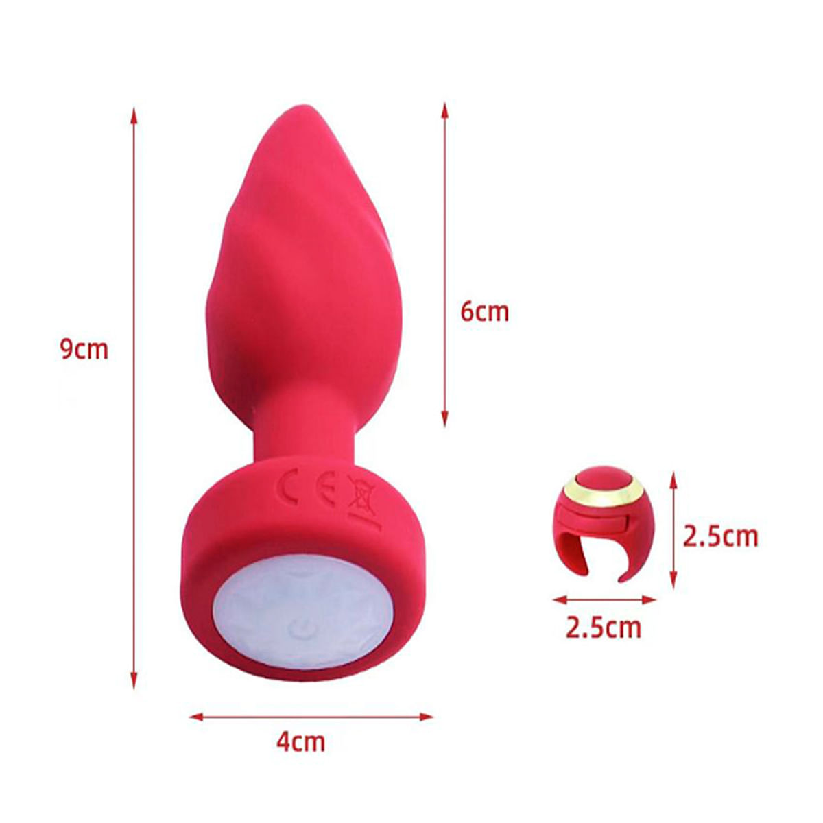 Plug Anal com Controle Remoto em Formato de Anel Sexy Import