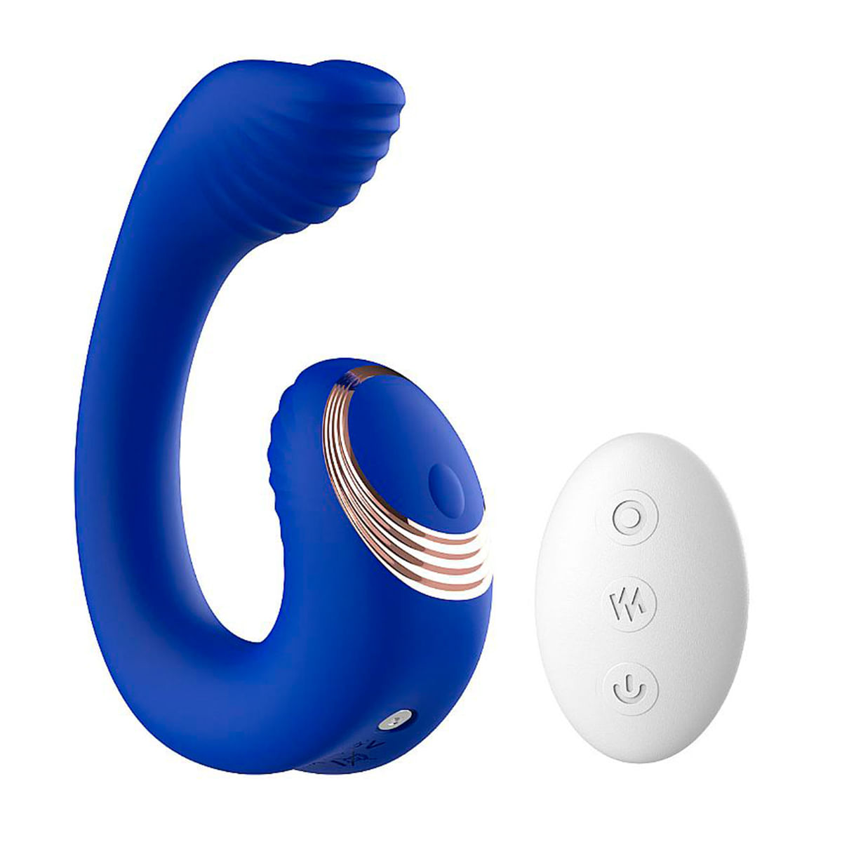 Vibrador de Ponto G e Clitóris Curvado com Controle Remoto Sexy Import