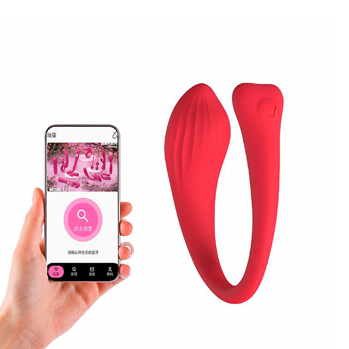 Vibrador de Casal Whale com Controle por Aplicativo Sexy Import