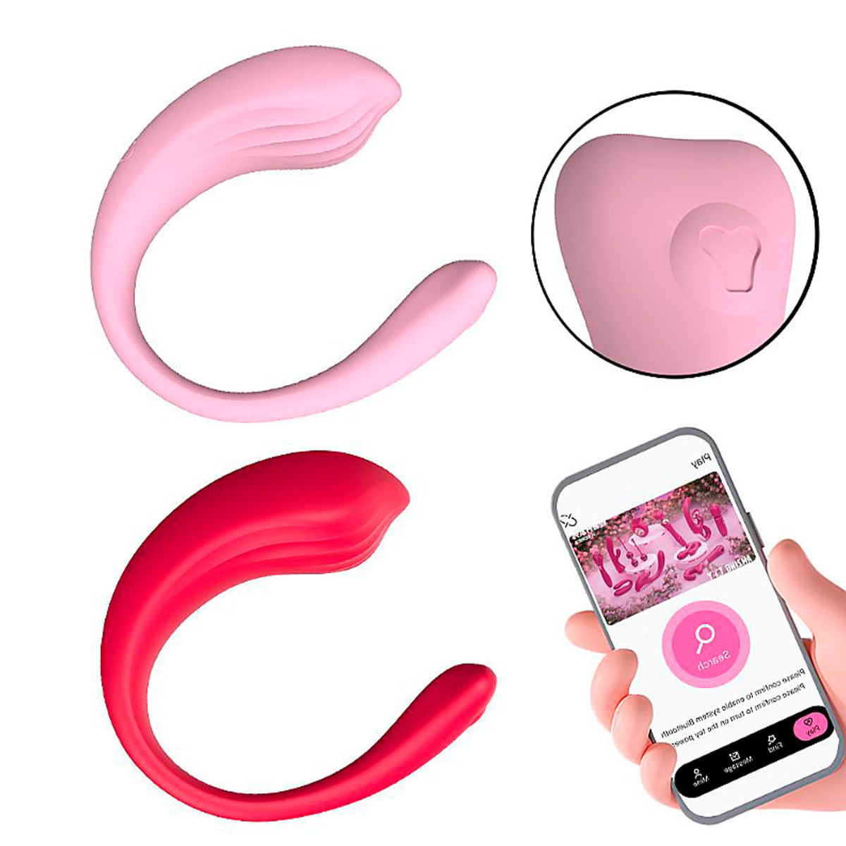 Vibrador de Casal Whale com Controle por Aplicativo Sexy Import