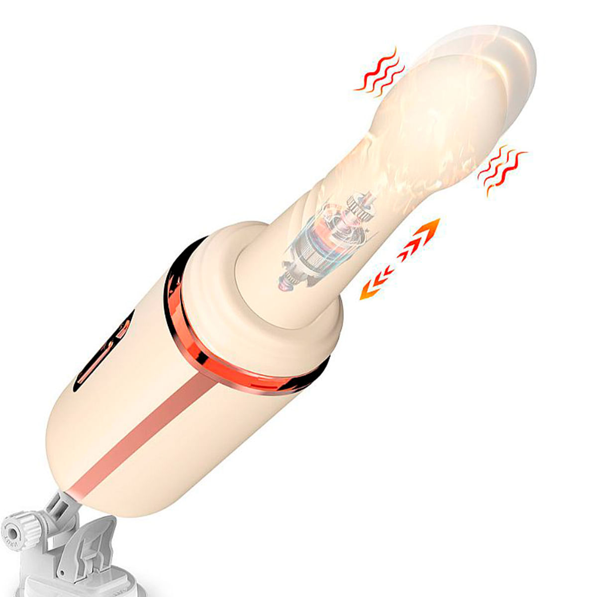 Máquina do Sexo com Vai e vem e Dildo de Silicone Gun Sexy Import