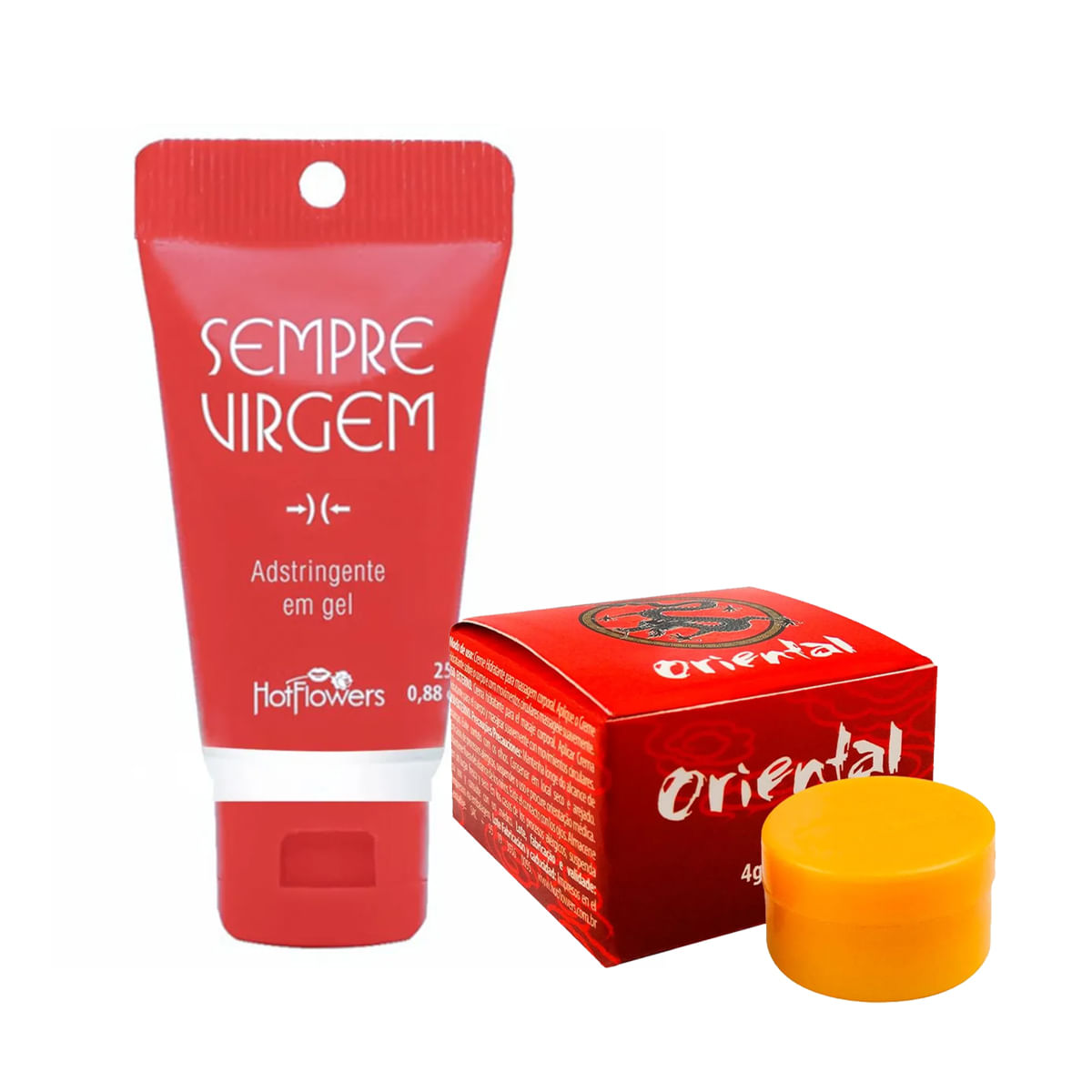 Duplinha com Pomada Oriental de Massagem e Gel Adstringente Sempre Virgem