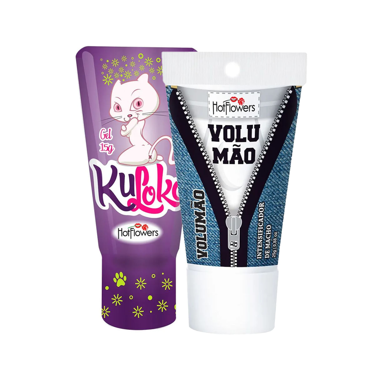 Duplinha com Dessensibilizante Anal Kuloko e Excitante Masculino Volumão
