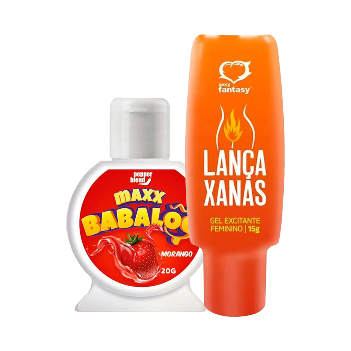 Duplinha com Maxx Babaloo Gel Comestível e Lança Xanas Gel Excitante Feminino