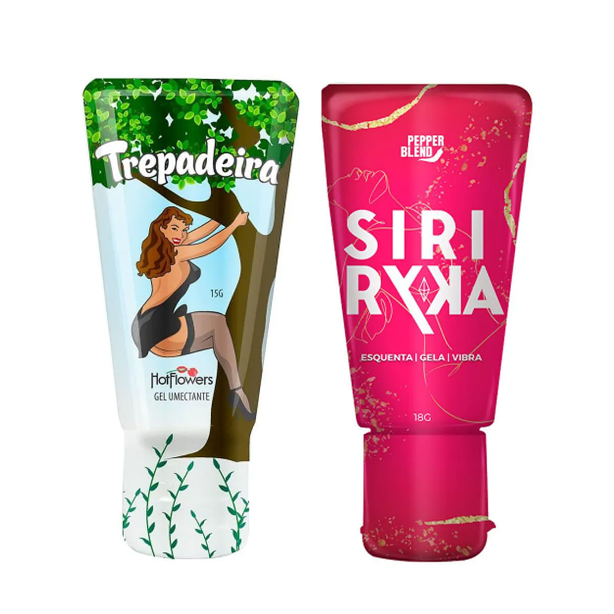 Duplinha Promocional com Gel Excitante Trepadeira e Siri Ryca