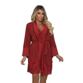 Robe Feminino Rendado com Amarração My Fábrica