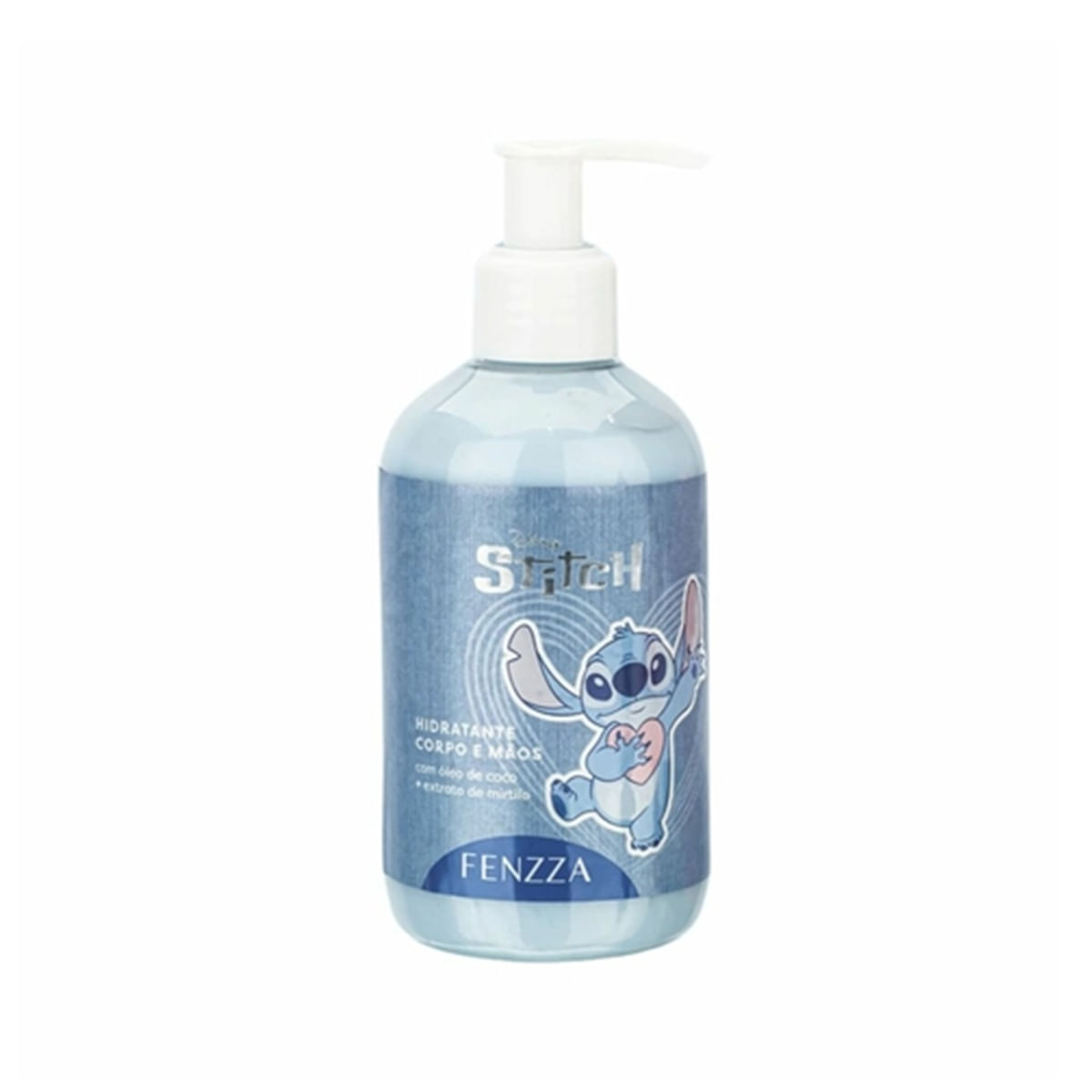 Hidratante Stitch para Corpo e Mãos com Óleo de Coco e Extrato de Mirtilo 250ml Fenzza