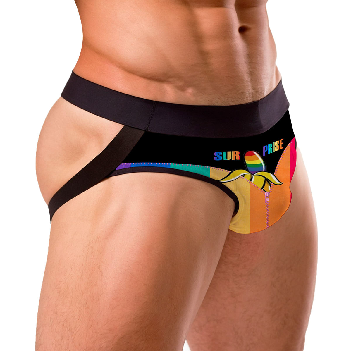 Cueca Jockstrap Rangel Surprise Banana LGBT+ Pimenta Sexy