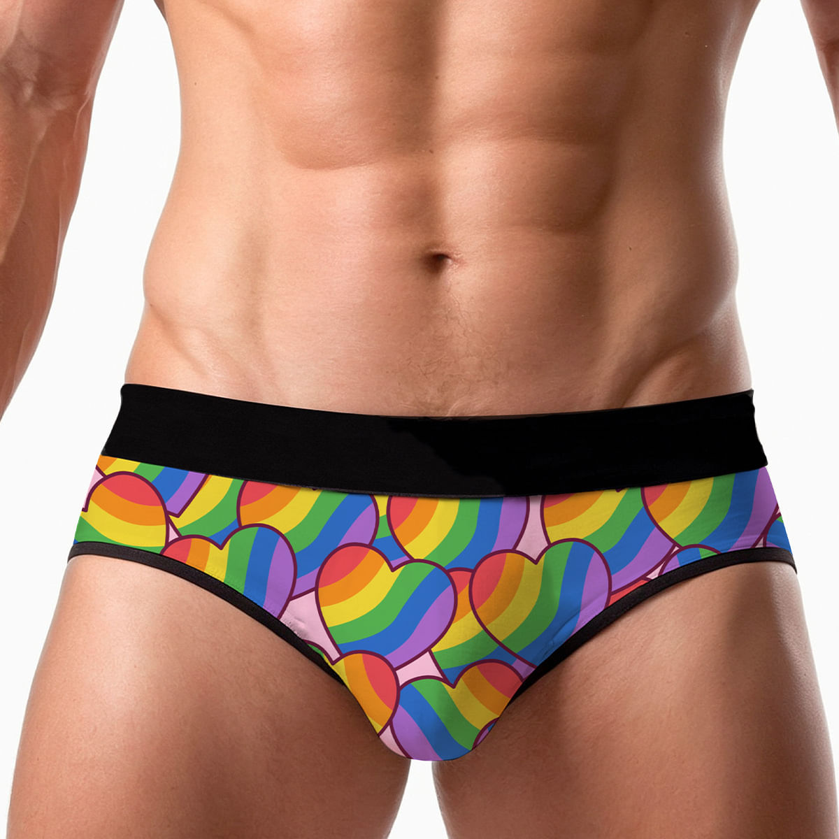 Cueca Jockstrap Rangel Arco-ìris Love LGBT+ Pimenta Sexy