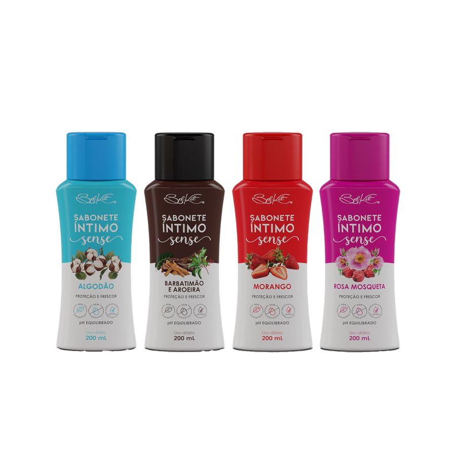 Sabonete Íntimo Sense pH Equilibrado Proteção e Frescor 200ml Belkit