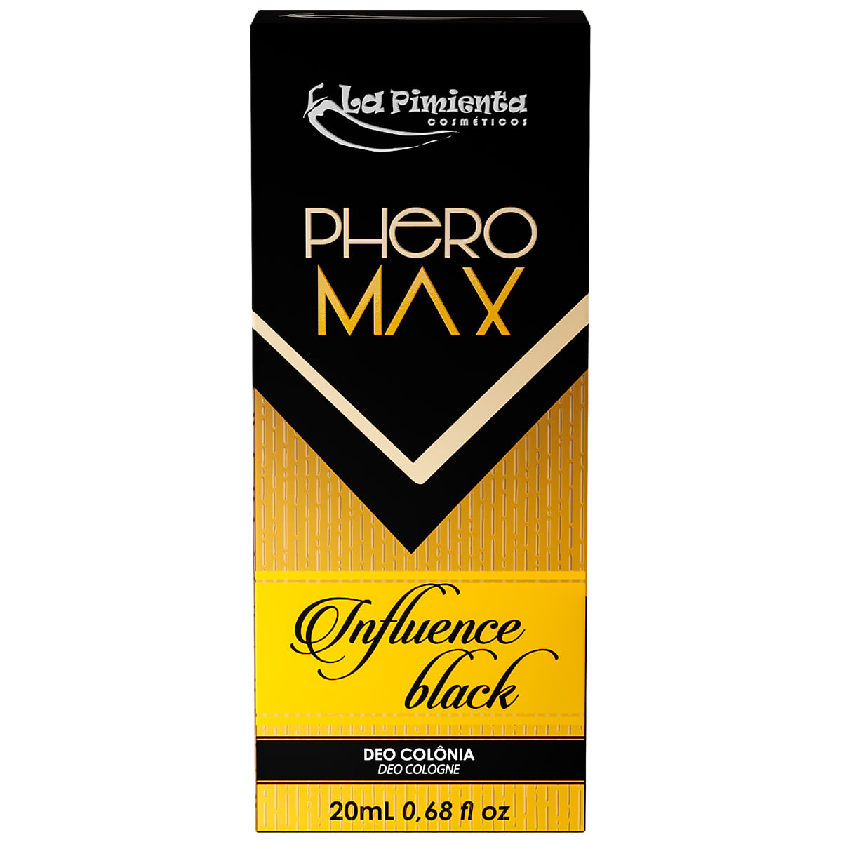 Phero Max Deo Colônia 20ml Influence Black La Pimienta