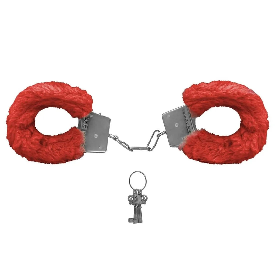 Algemas de Metal Revestida com Pelúcia Vermelha Fur Love Cuffs Vip Mix