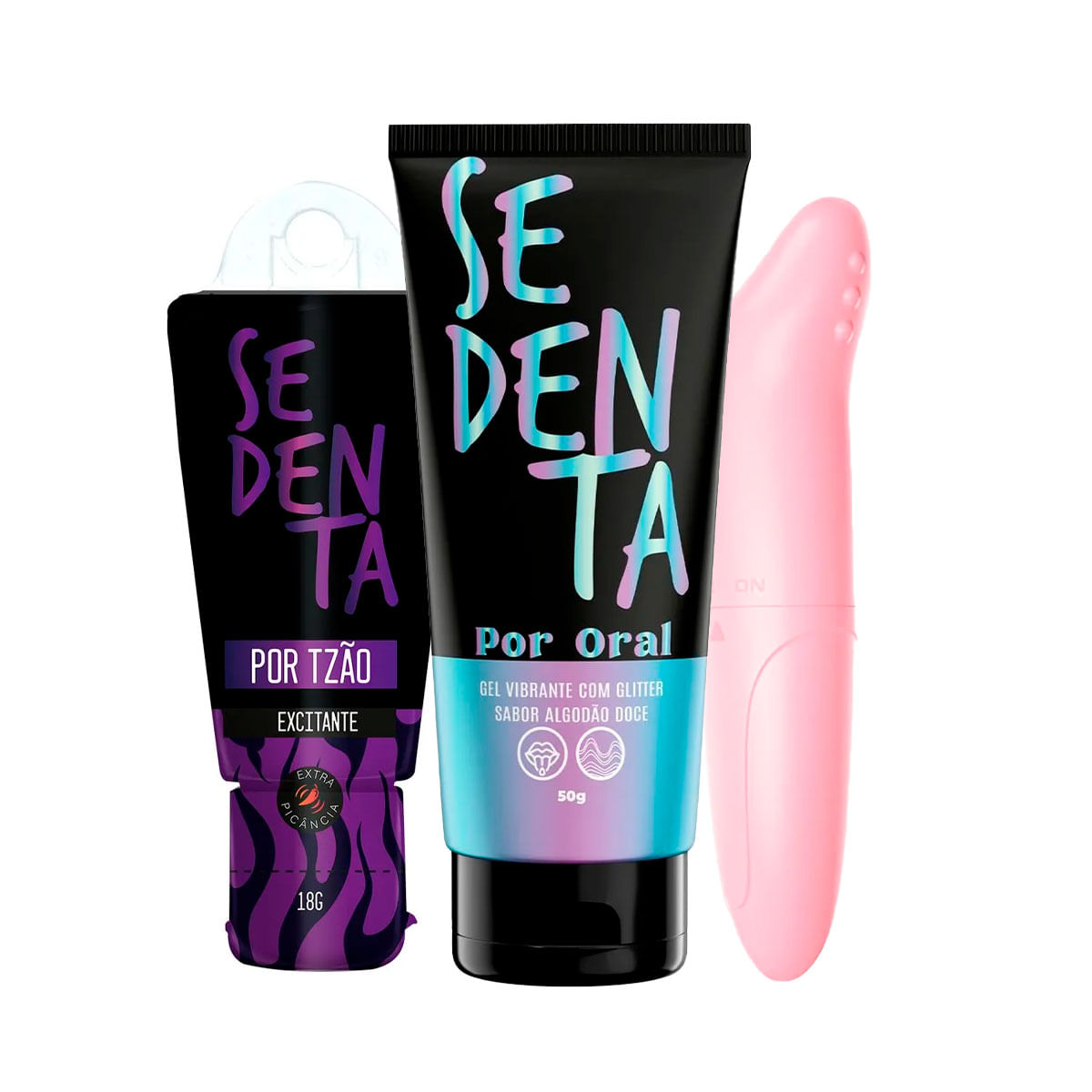 Kit com Sedenta por Tesão Excitante com Picância Intensa Sedenta Por Oral e YouVibe Vibrador de Pont