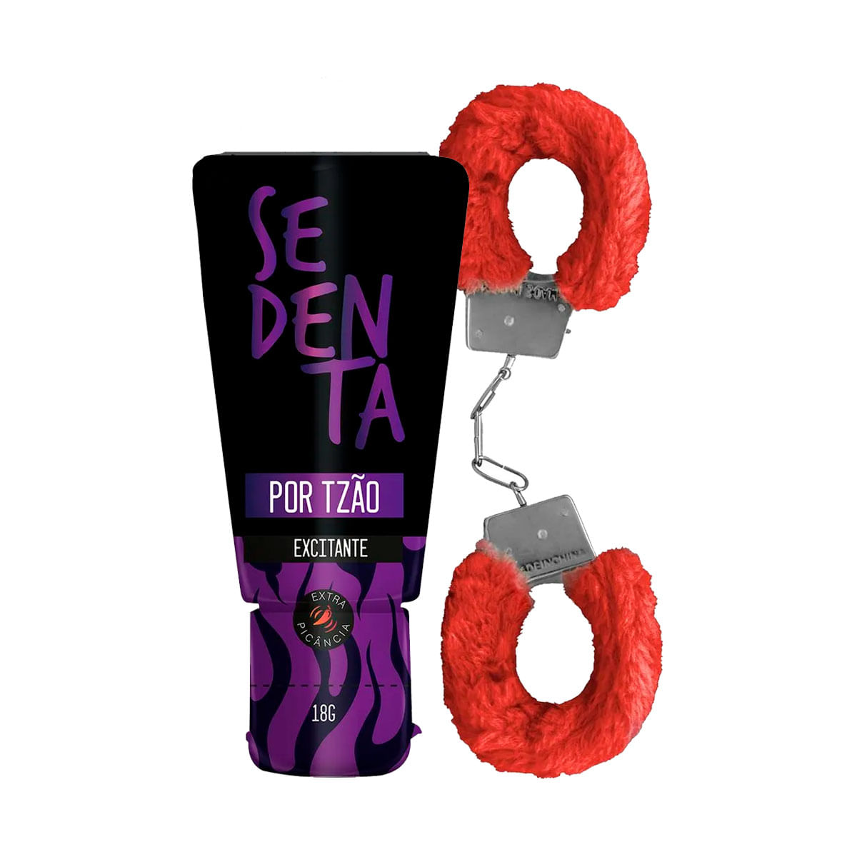 Duplinha com Sedenta por Tesão Excitante e Algema de Metal Pelúcia