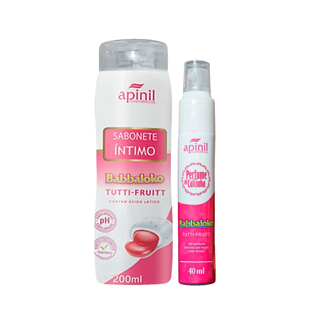 Duplinha com Perfume de Calcinha Aromático e Babbaloko Sabonete Intimo