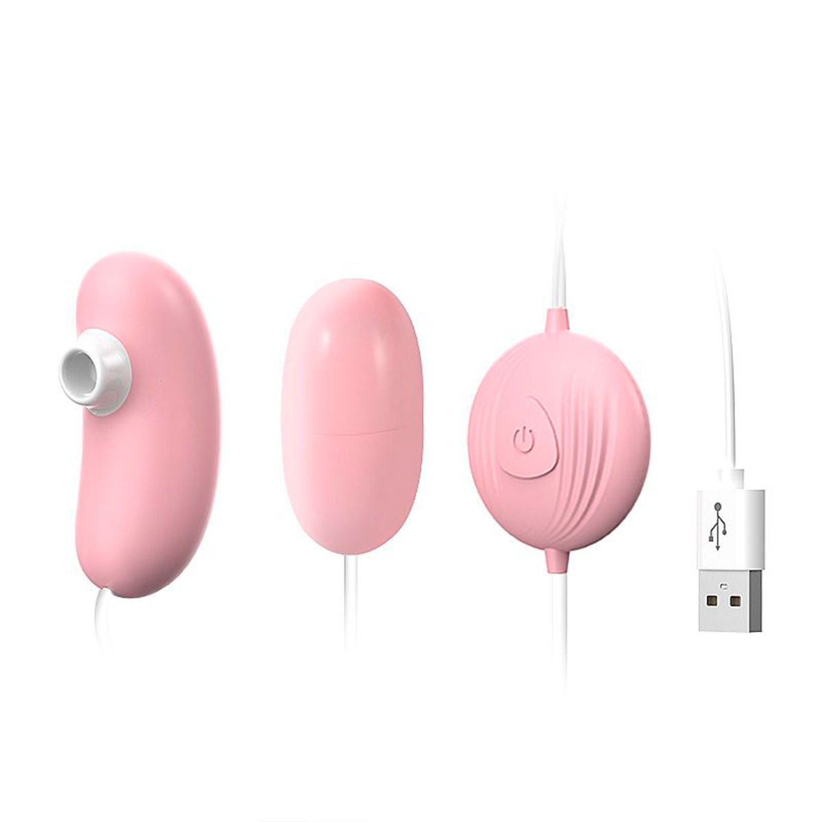 Vibrador de Clitoris em Silicone com Pulsação e Bullet Vibratório Miess