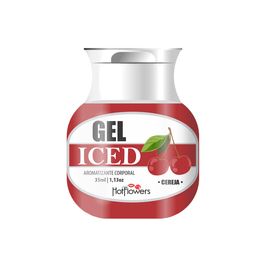 Gel Aromatizado Iced Cereja 35ml Hot Flowers - Miess