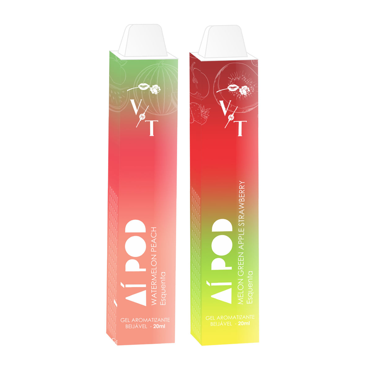 Aí Pod Gel Aromatizante Beijável Que Esquenta 20ml Hot Flowers