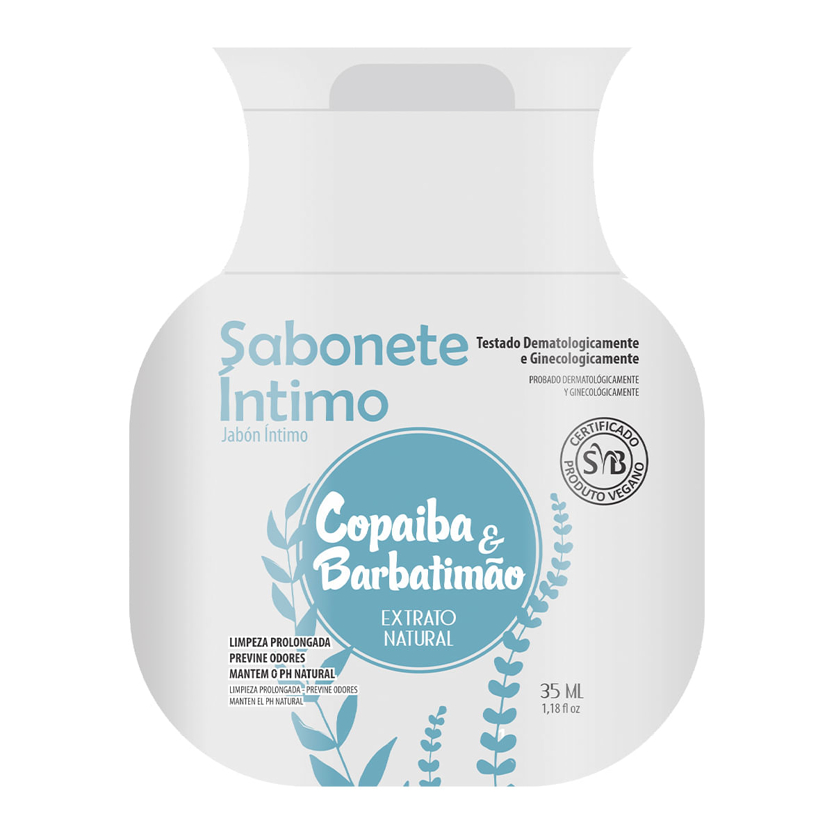 Sabonete Íntimo Copaiba e Barbatimão 35ml Testado Dermatologicamente Hot Flowers