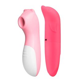 Duplinha com Estimulador de Clitóris em Formato de Ursinho e Vibrador Ponto G Golfinho