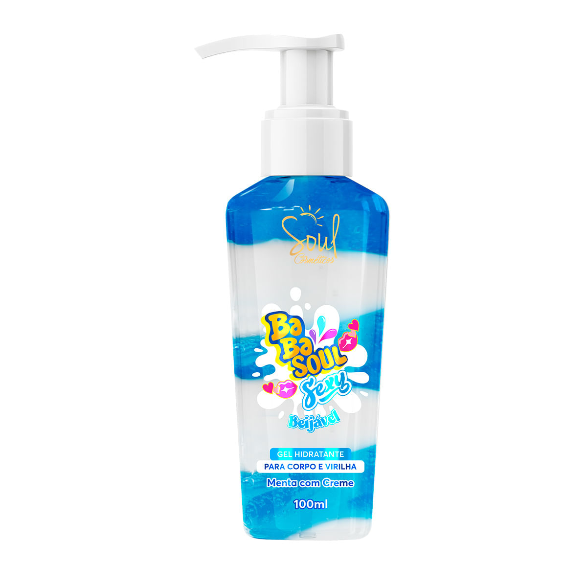 Babasoul Sexy Gel Beijável 100ml Soul Cosméticos - Aroma: Menta Babasoul Sexy Gel Beijável 100ml Soul Cosméticos - Aroma: Menta