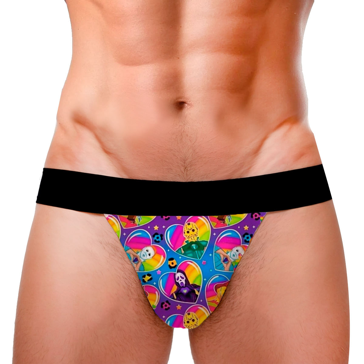 Cueca Jockstrap Pride Coração Filmes de Terror LGBT+ Pimenta Sexy
