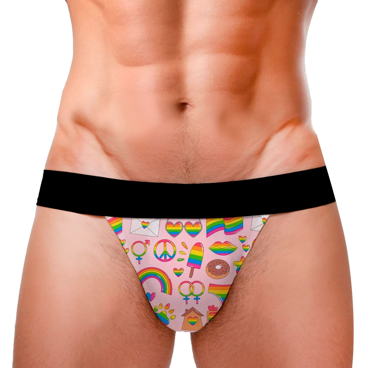 Cueca Jockstrap Pride Paz LGBT+ Pimenta Sexy