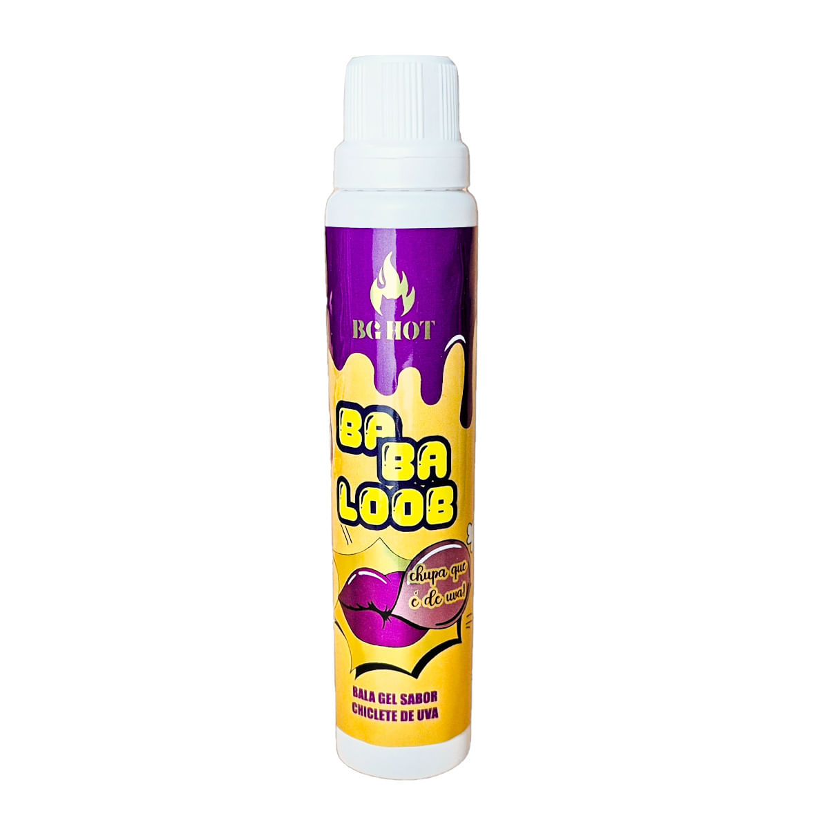 Babaloob Bala Gel Beijável Sabor Chiclete 40g Banho de Gata