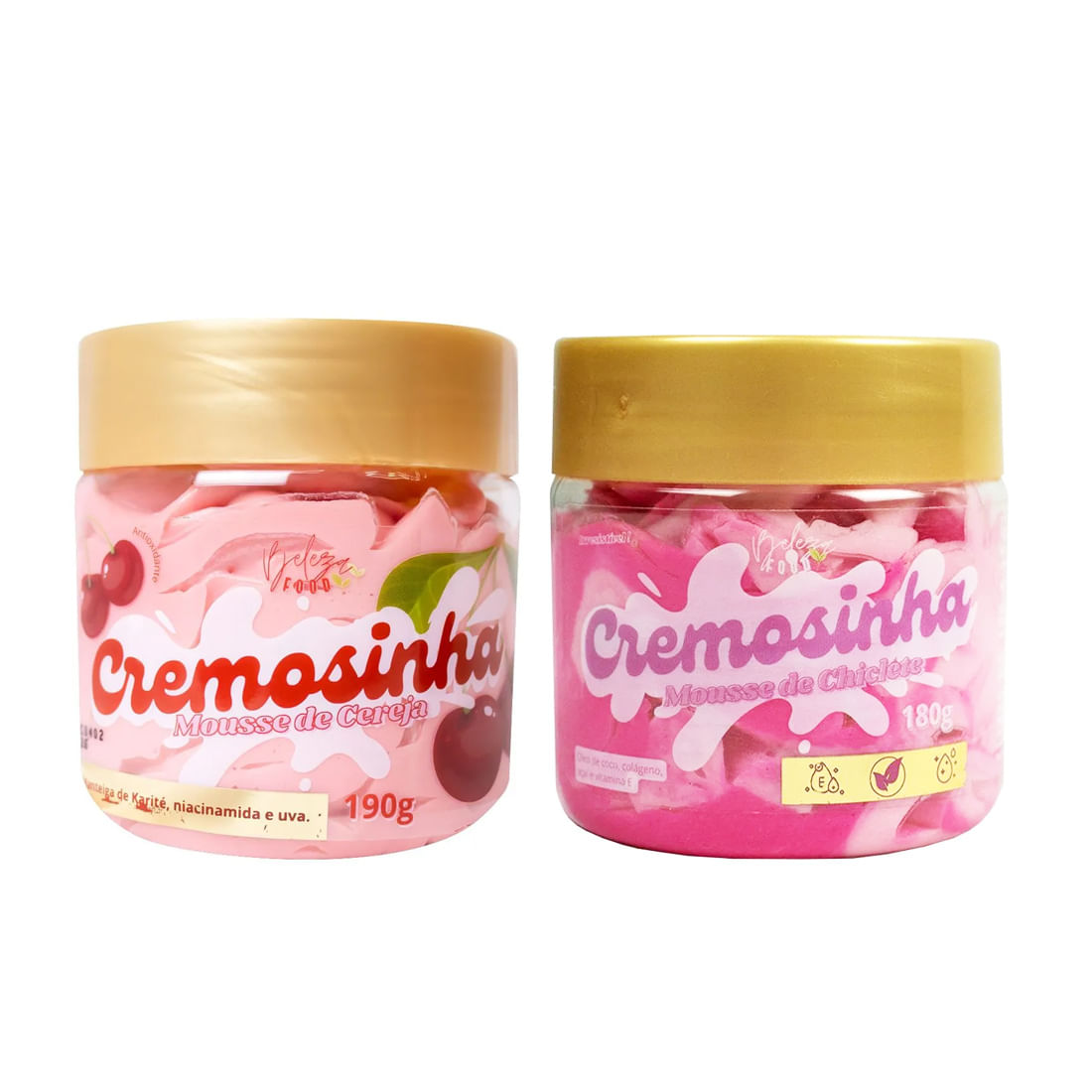 Cremosinha Mousse Hidratante Corporal 180g Beleza Food