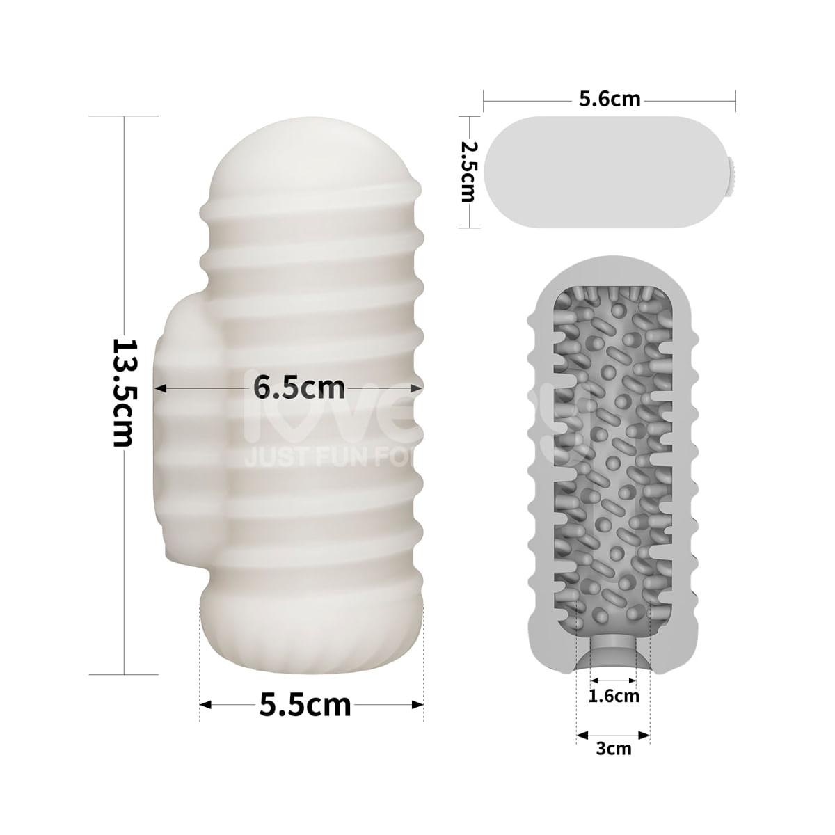 Masturbador com Vibrador Interno Knights Ring Vip Mix
