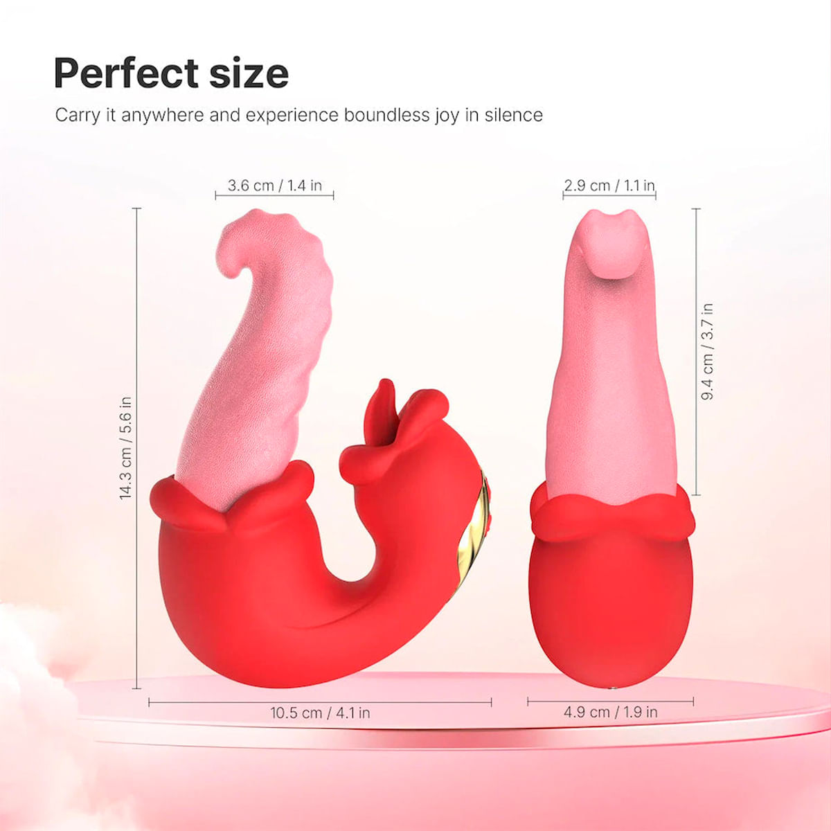 Vibrador Medusa´s Kiss com Línguas Realistas Vip Mix