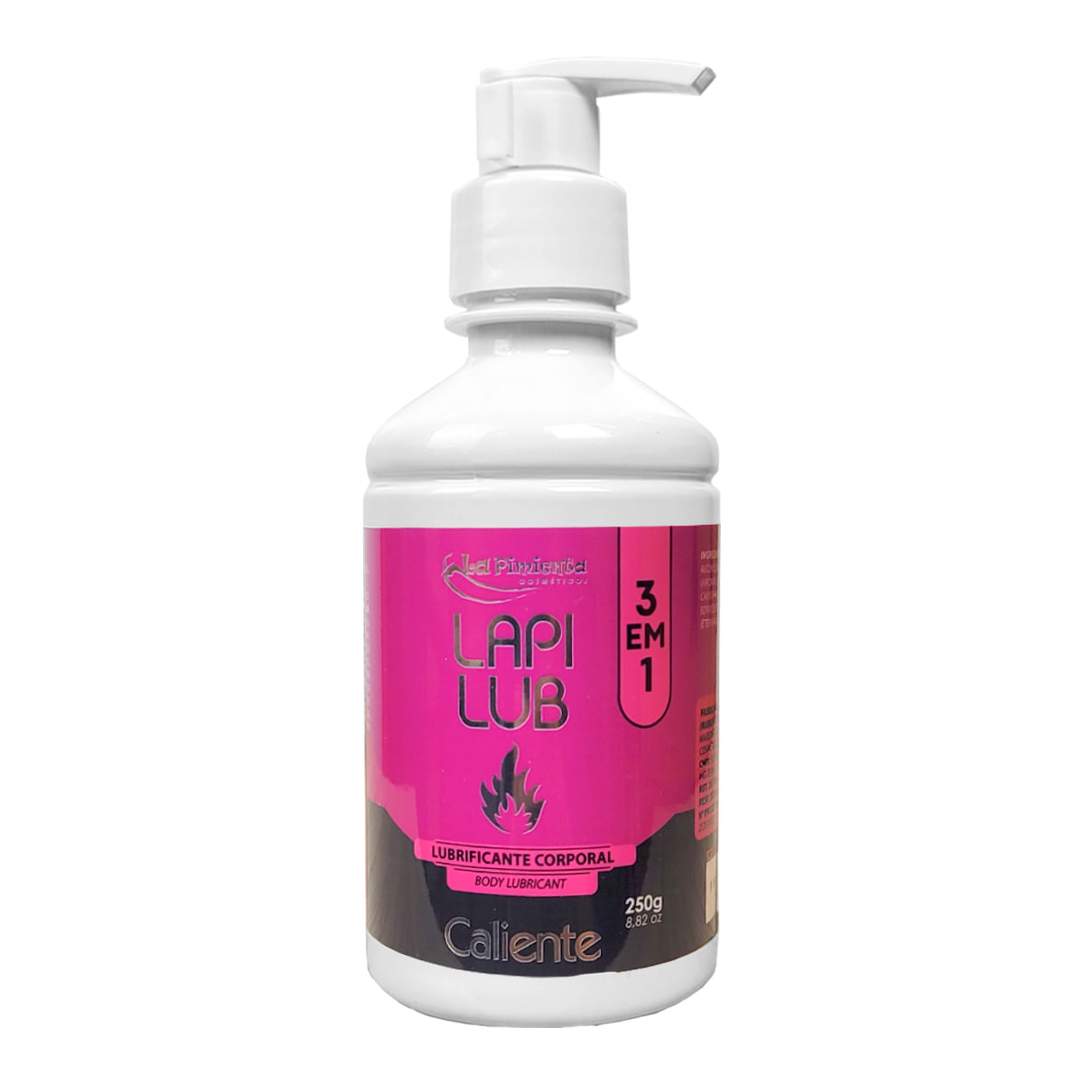 Lapi Lub Caliente Lubrificante Corporal Excitante Feminino 250g La Pimienta