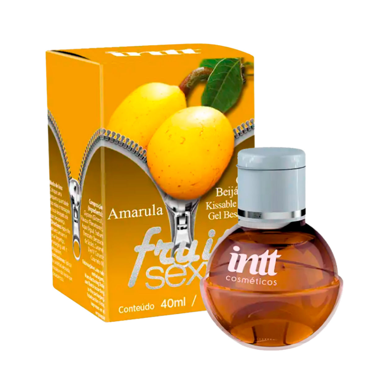 Fruit Sexy Gel Beijável Sabor Maracujá 40ml Intt