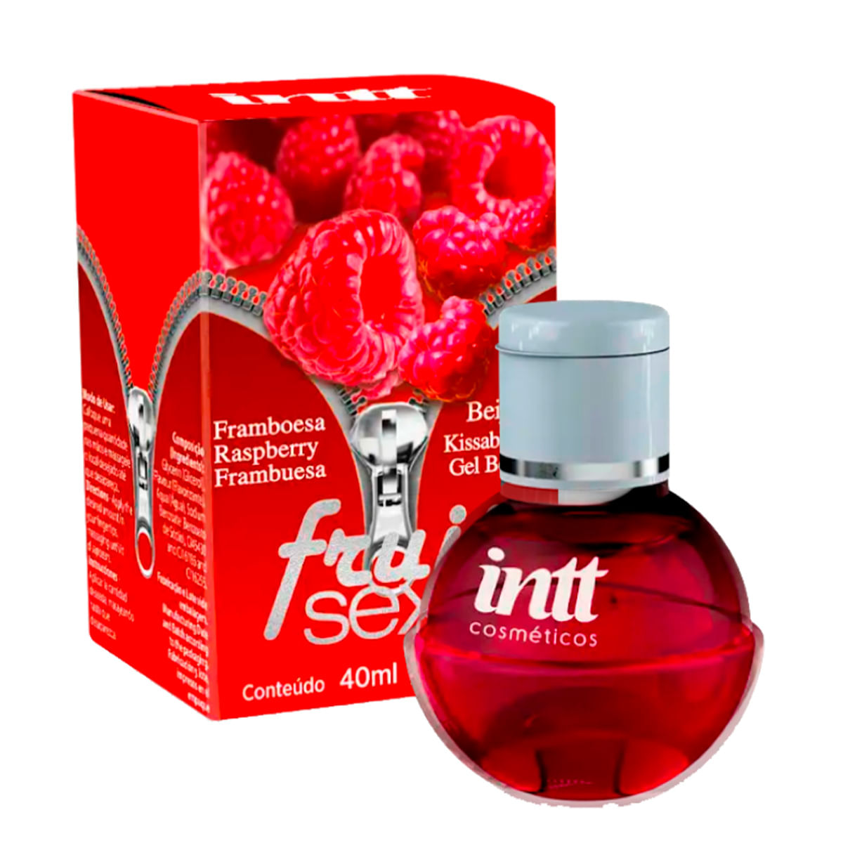 Fruit Sexy Gel Beijável Sabor Framboesa 40ml Intt