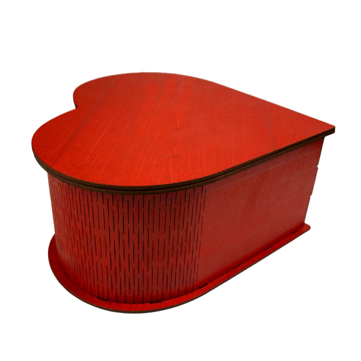 Caixa Coração Vermelho 25x23x10cm em MDF Miess