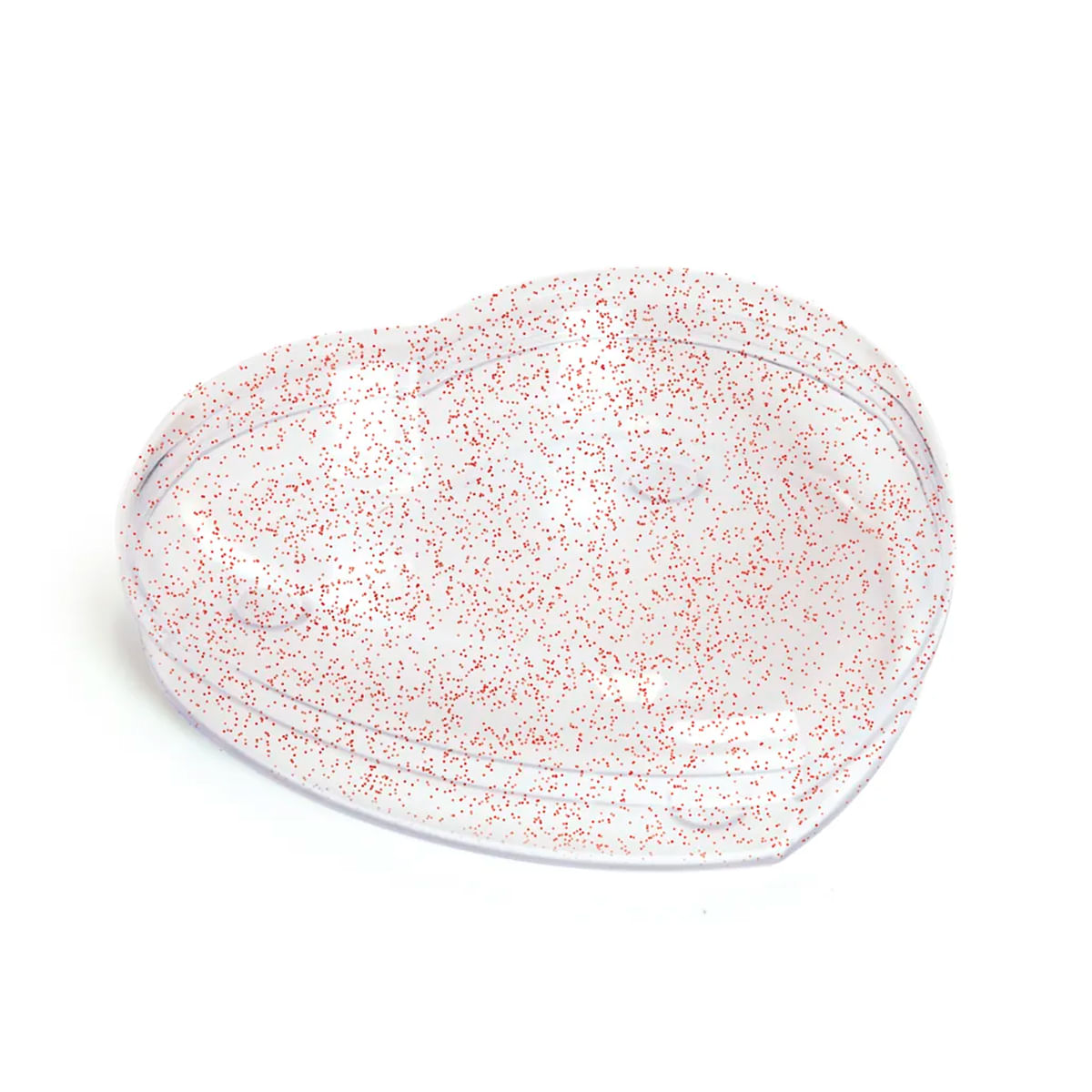 Caixa Acrílico Coração Transparente Com Glitter Vermelho - Caixa Acrílico Coração Transparente Com Glitter 15x12x4cm Cromus Caixa Acrílico Coração Transparente Com Glitter Vermelho - Caixa Acrílico Coração Transparente Com Glitter 15x12x4cm Cromus