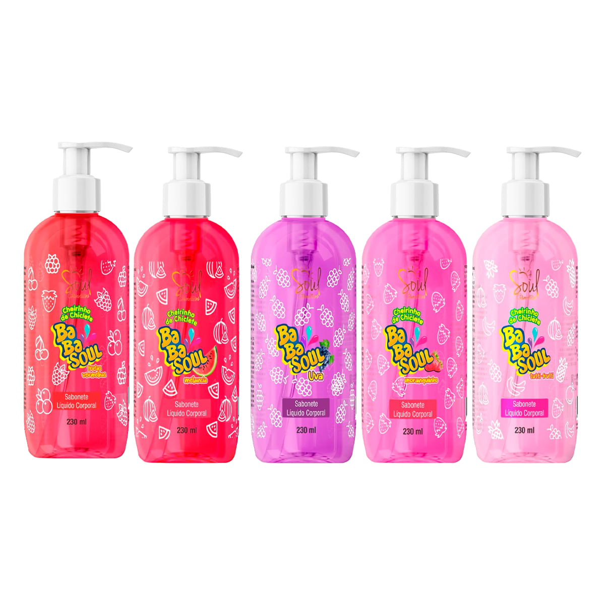Sabonete Líquido Corporal Babasoul 230ml Soul Cosméticos