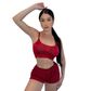 Pijama Feminino com Shorts e Cropped Curto Gato Meow Hot Love