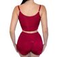 Pijama Feminino com Shorts e Cropped Curto Koala Sonolento Hot Love