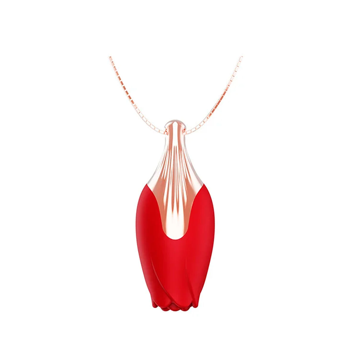 Necklace Vibrator Mini Vibrador Colar em Formato de Rosa com 10 Modos de Vibração Me Ame Necklace Vibrator Mini Vibrador Colar em Formato de Rosa com 10 Modos de Vibração Me Ame