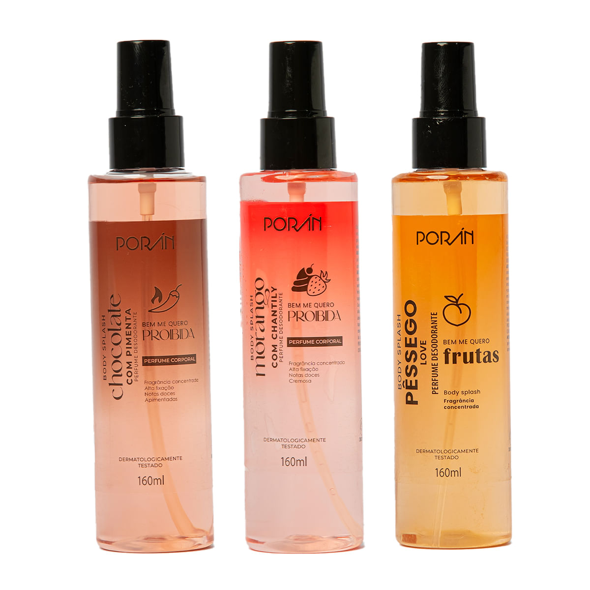Body Splash Desodorante Colônia Bem Me Quero 160ml Porán