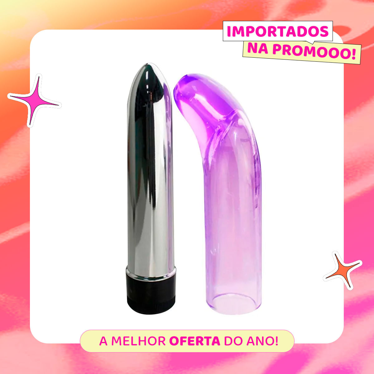 Sleeve Vibrator Charm Vibe Vibrador Ponto G 16cm Miss Collection