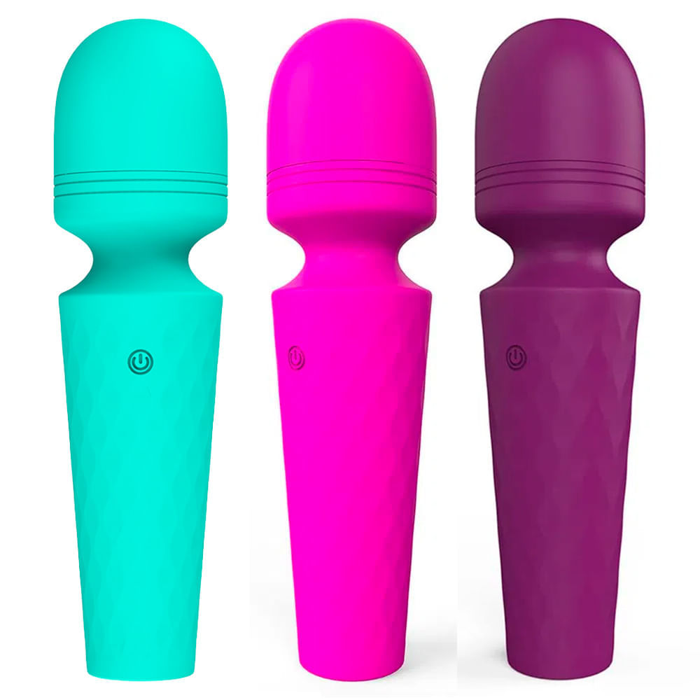 Viibe Mini Vibrador Varinha Mágica Potente com 10 Níveis de Vibração Vip Mix
