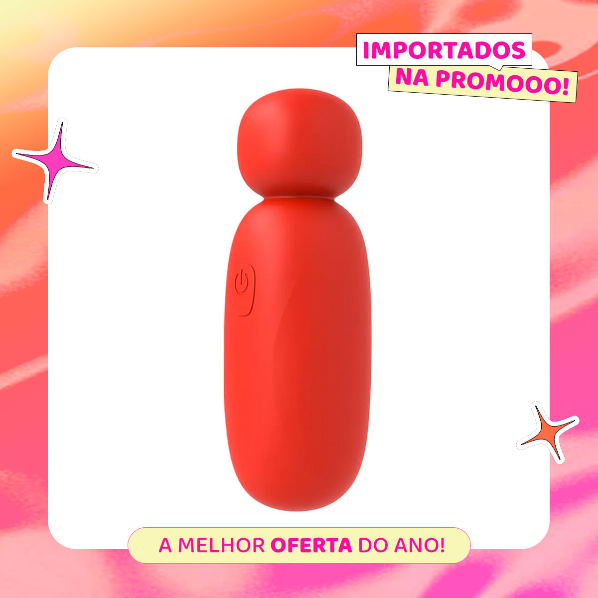 Mini Varinha Mágica Com 8 Modos de Vibração VipMix