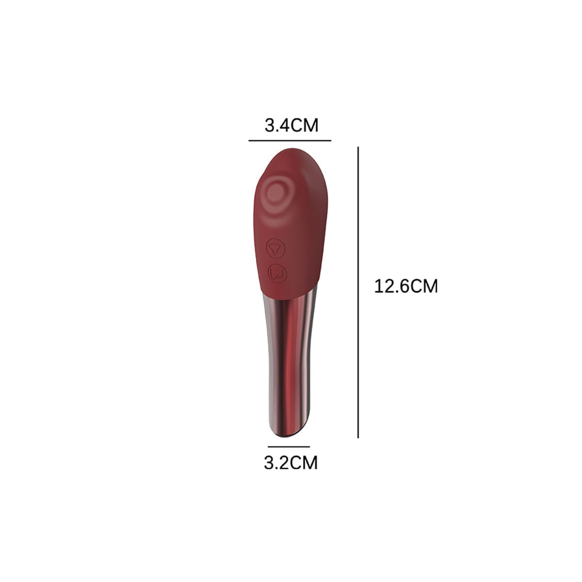 Youvibe Estimulador Clitoriano Duplo em Formato de Batom com 10 Modos de Vibração VipMix