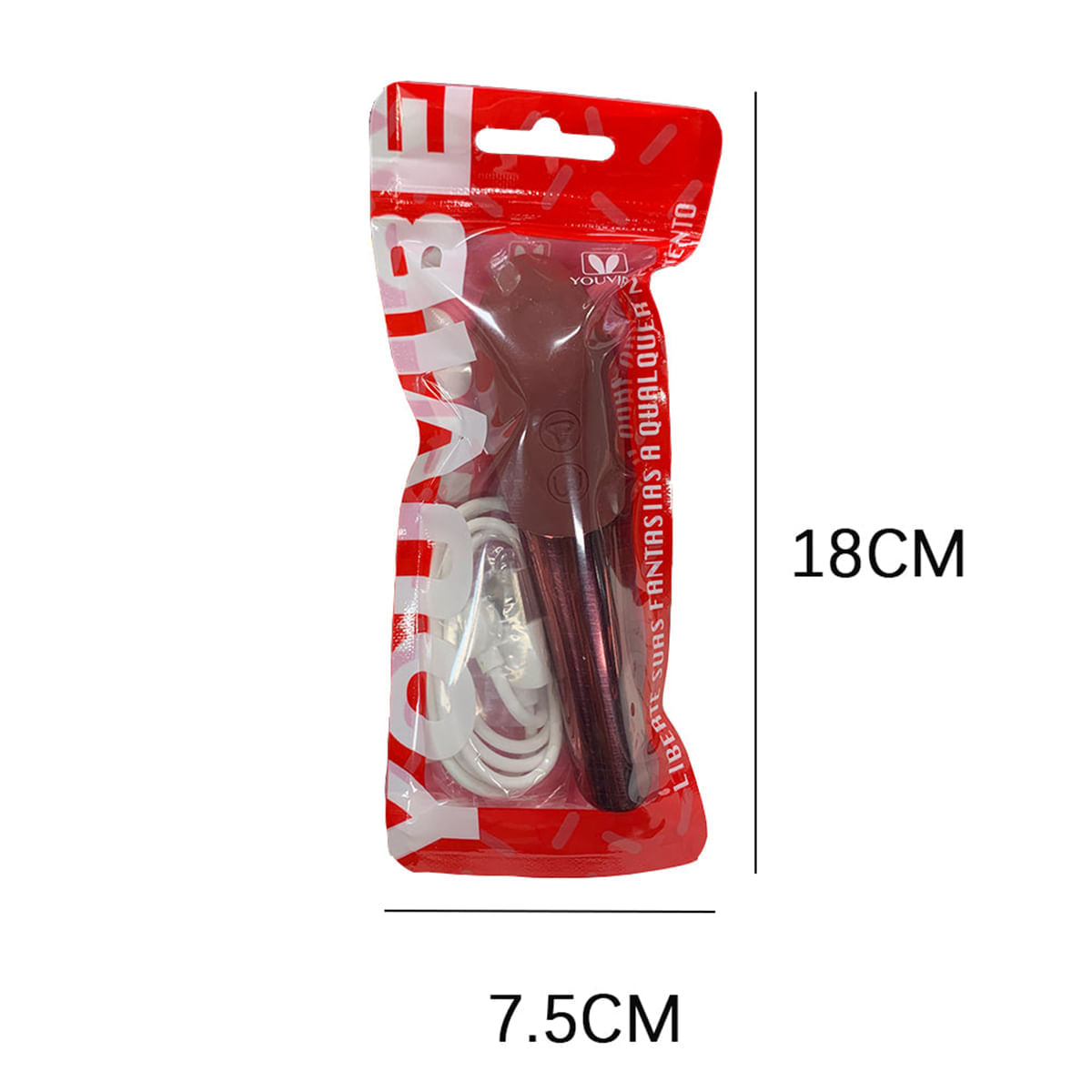 Youvibe Estimulador Clitoriano Duplo em Formato de Batom com 10 Modos de Vibração VipMix