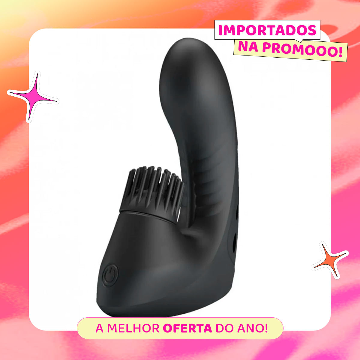 Dedeira com Estimulador Clitoriano Rotativo Miss Collection