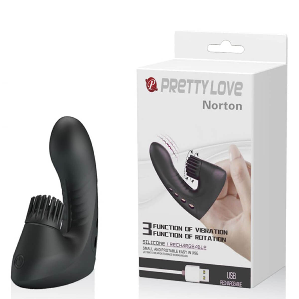 Dedeira com Estimulador Clitoriano Rotativo Miss Collection
