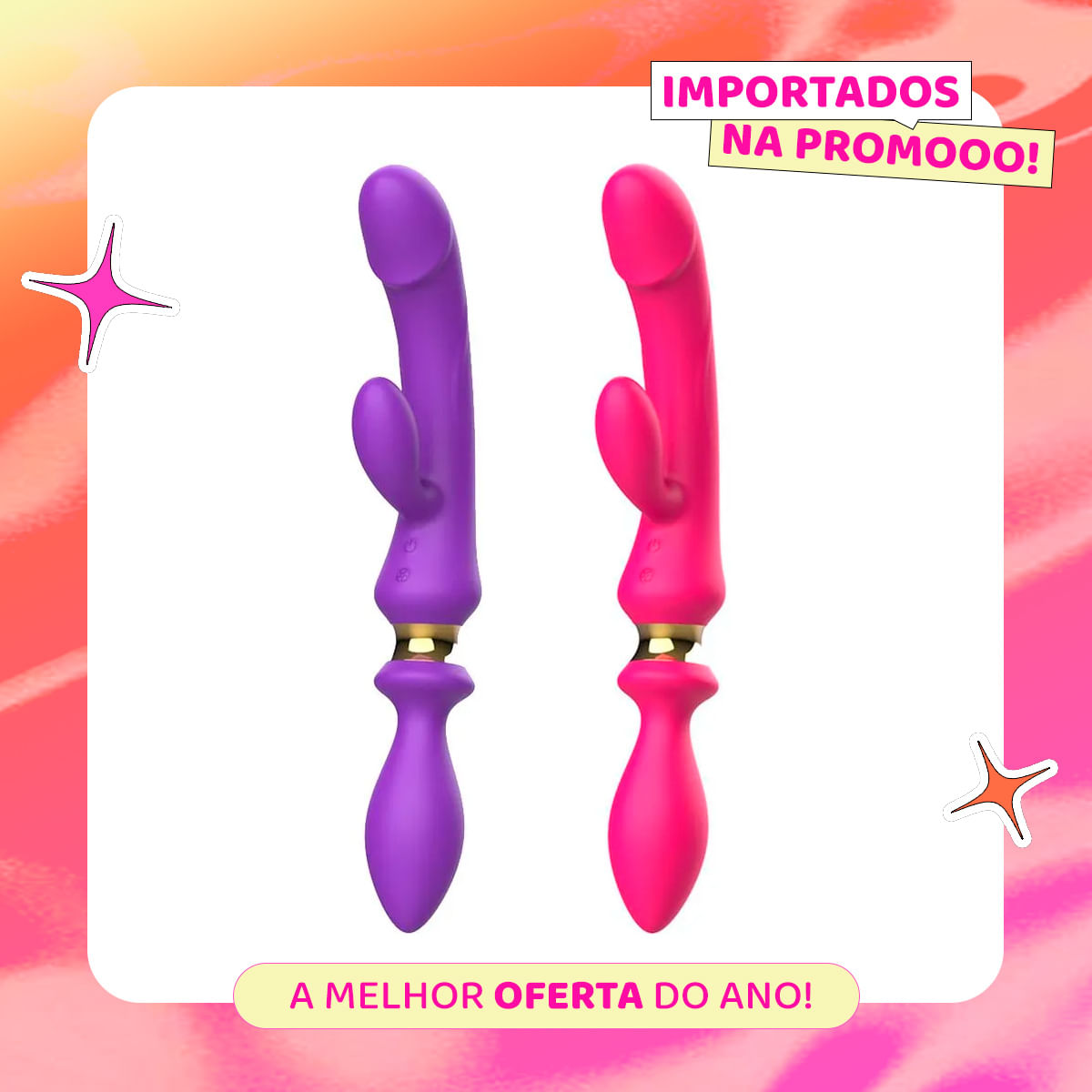 I-Moon Serendipity Vibrador de Dupla Penetração com 7 Modos de Vibração Vip Mix